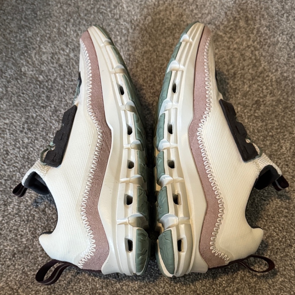 Stylish Cream and Brown Women's Sneakers - Picture 5 of 9